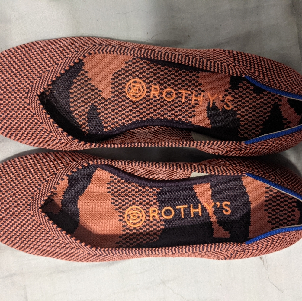 Rothys Double-Stitch Rose flats 6.5